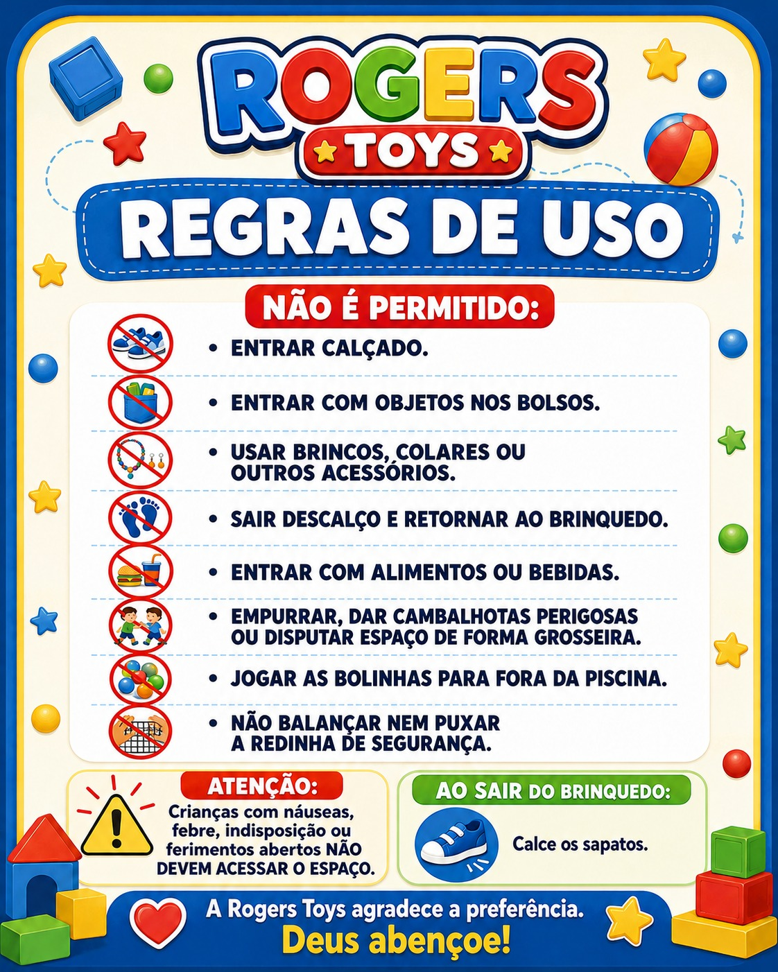 Regras de uso